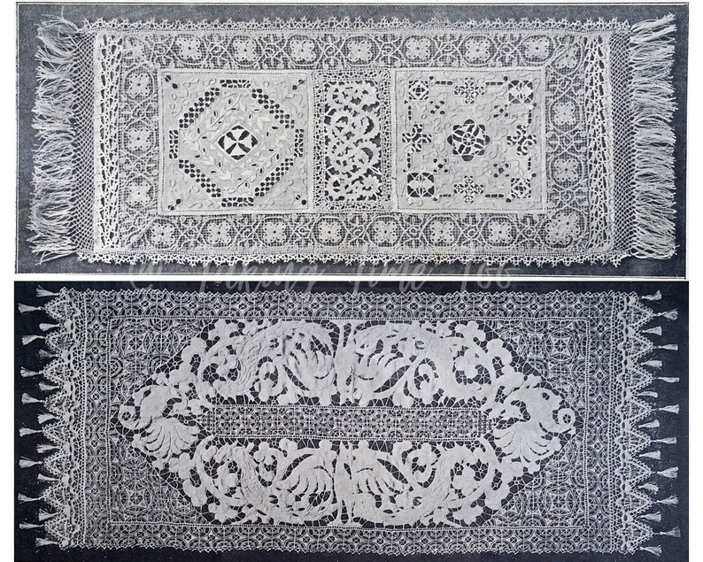 Antique french embroidery examples from 1912 magazine article  etsy