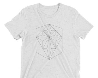 Sacred Geometry Shirt, Spiritual Shield Shirt, Visionary Art Shirt, Psychedelic Shirt, Festival Cothing