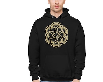 Sacred Geometry Hoodie, Seed of Life Hoodie, Psychedelische Hoodie, Spirituele Hoodie, Visionaire Kunst Hoodie, Festival Kleding