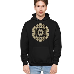 Sacred Geometry Hoodie, Seed of Life Hoodie, Psychedelic Hoodie, Spiritual Hoodie, Visionary Art Hoodie, Festival Clothing