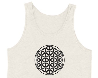 Flower of Life Tanktop, Sacred Geometry Tank Top, Yoga Tank Top for Men or Women, Psychedelic Tank Top