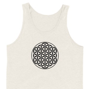 Flower of Life Tanktop, Sacred Geometry Tank Top, Yoga Tank Top for Men or Women, Psychedelic Tank Top