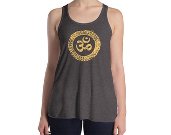 Mignon OM yoga Tank Top pour les femmes flowy Racerback en cours d’exécution réservoirs Womens Workout chemise gym Tank yoga Tanktop femmes jogging cadeaux pour petite amie