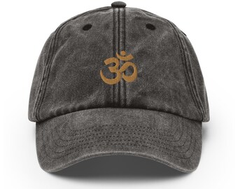 Om Vintage Dad Hat, Yoga Hat, Spirituele Hoed, Chakra Hoed, Aum Hoed, Om Cap, Sahasrara Hoed, Flow Art Hoed, Meditatie Hoed
