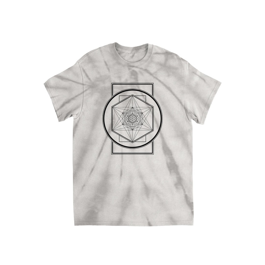 Sacred Geometry Tiedye Tshirts Metatrons Cube Shirt Etsy