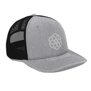 Sacred Geometry Trucker Hat, Seed of Life Hat, Psychedelic Hat, Visionary Art Hat, Festival Hat, Flow Art Hat, Conscious Streetwear Hat