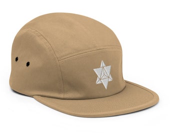 Heilige Geometrie Hoed, Psychedelische Hoed, Derde Oog Hoed, Visionaire Kunst Hoed, Flow Art Hoed, Festival Hoed, Heady Hat, Merkaba Vijf Panel Cap