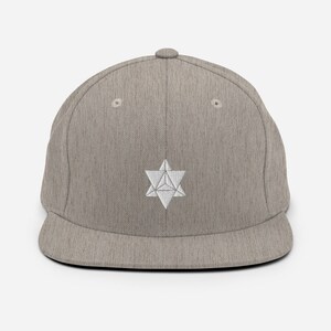 Sacred Geometry Snapback Hat, Psychedelic Hat, Festival Hat, Star Tetrahedron Merkaba Hat
