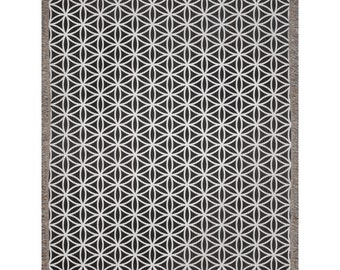 Flower Of Life geweven dekens, mooie yogadeken, bankhoes met heilige geometrie voor huisdieren, picknickdeken, psychedelisch geweven tapijt
