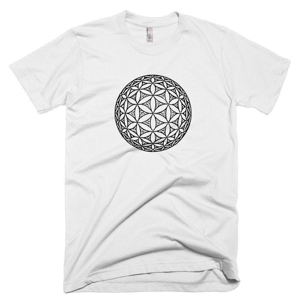 3D Flower of Life Shirt Sacred Geometry Shirt Mens Psychedelic Etsy