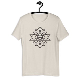 Sri Yantra Shirt, Sacred Geometry Shirt, Meditation Clothing, Geometric Art Shirt, Festival Clothing