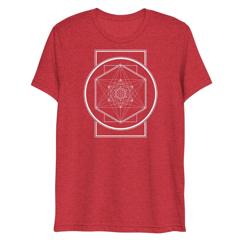 Metatrons Cube Shirt Sacred Geometry Shirt Visionary Art Etsy