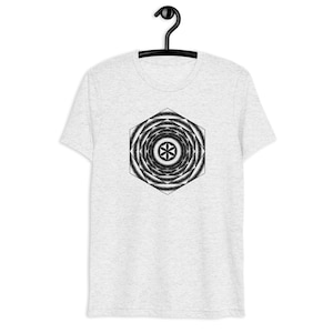 Sacred Geometry Shirt, Seed of Life Shirt, Flower of Life Shirt, Psychedelic Shirt, Visionary Art Shirt, Festival Short Sleeve T-shirt