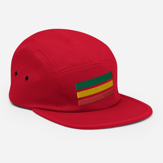 Reggae Hat, Green Gold Red Stripe Hat, One Love Hat, DJ Hat