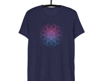 Sacred Geometry Shirt, Seed of Life Shirt, Psychedelic Tshirt, Visionary Art Shirt, Geometric Graphic Tee