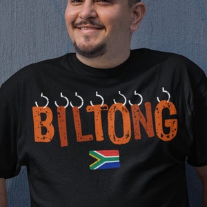 Biltong South Africa T-Shirt | Lekker Braai | Dry Wors | Afrikaans Language