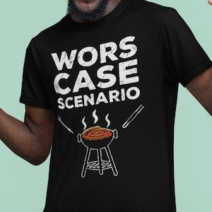 Wors Case Scenario Braai Pun Sud Africa Divertente T-Shirt