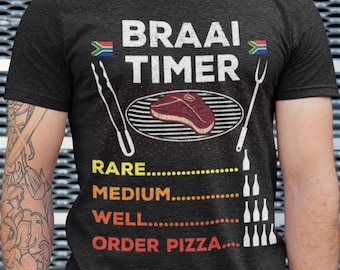 Braai Timer T-Shirt: Funny South African BBQ Tee