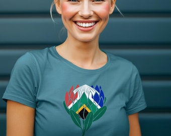 Protea Flower South Africa Flag T shirt National Symbol South African Sport Etsy