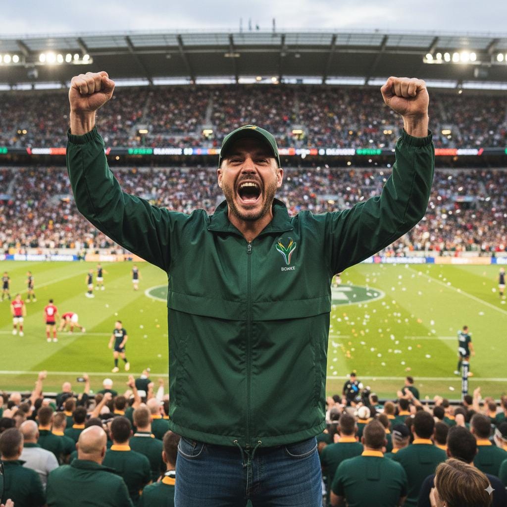 Springbok Face Embroidery South Africa Flag | Bokke Rugby Unisex ...