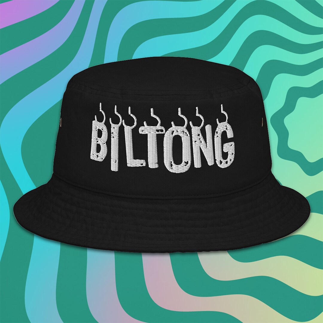 Biltong South Africa Bucket Hat Lekker Braai Dry Wors Afrikaans