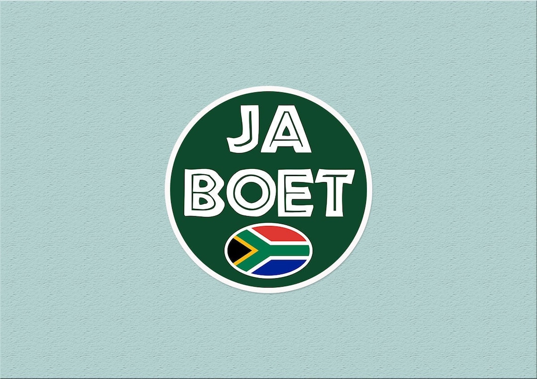 Ja Boet South Africa Sticker Funny Afrikaans Braai Chat South African