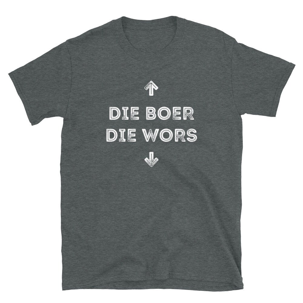 Die Boer Die Wors Funny T shirt the Owner of the Boner South Africa Farmer Oupa Afrikaans Joke Etsy