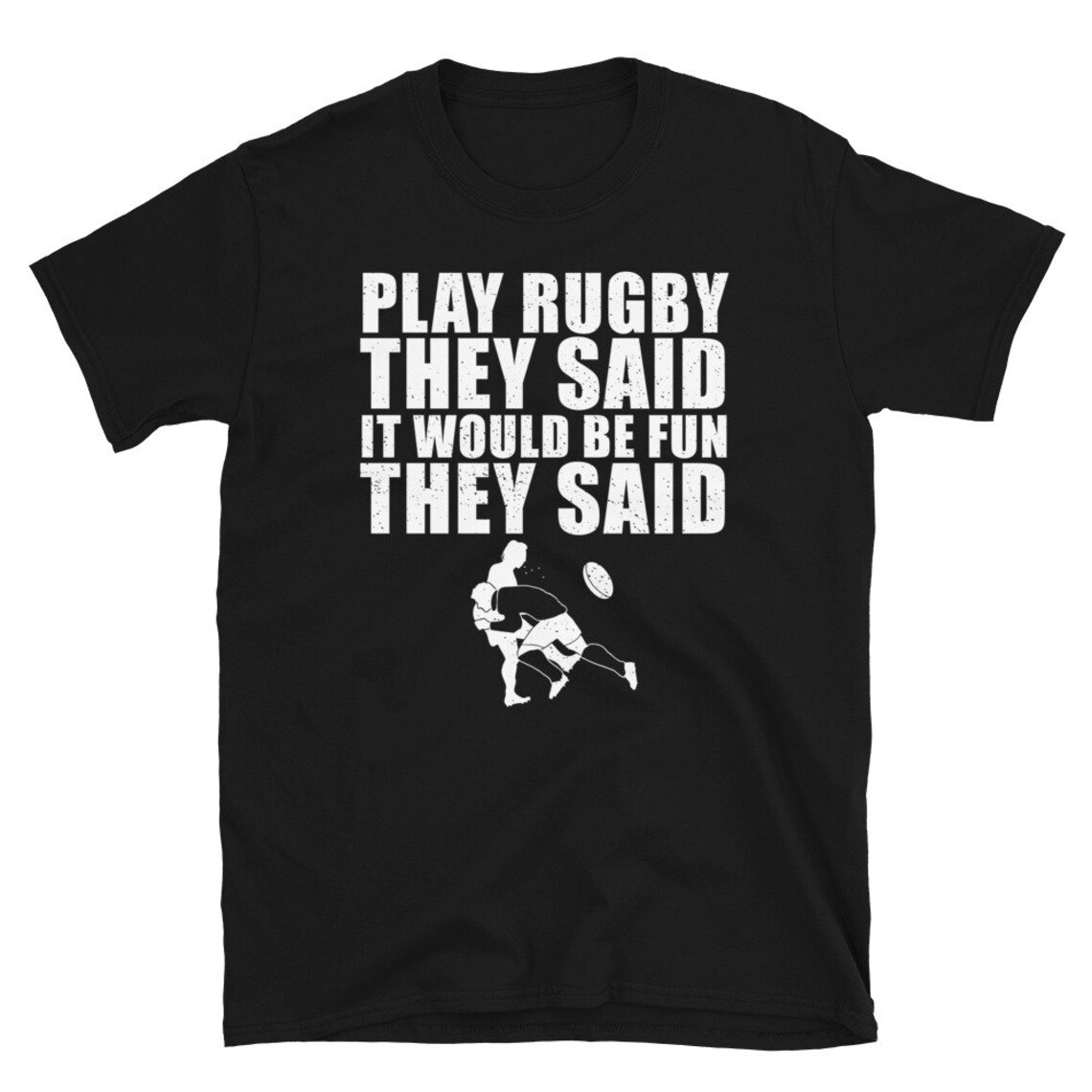 Funny Rugby Evolution T-shirt: Caveman Tackle Graphic Tee - Etsy