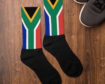 South Africa Flag Socks | Rainbow Nation | Patriot Support & Love