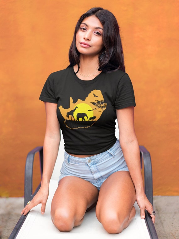 Sunset View Of The African Giraffe Safari T-Shirt Sunset View Of The African Giraffe Safari T-Shirt