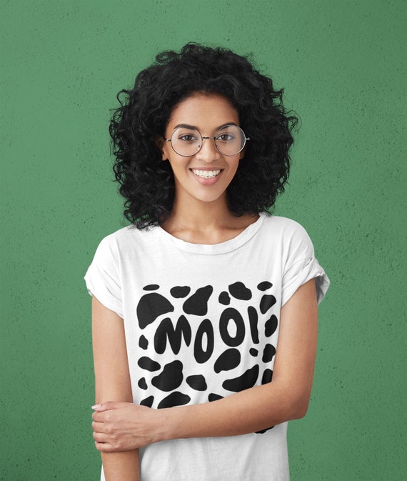 estampado de vaca / Camiseta de Cow / - Etsy España