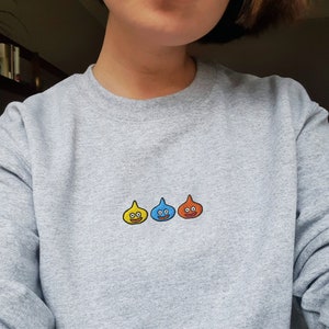Embroidered Slime Sweatshirt | Dragon Quest Sweatshirt