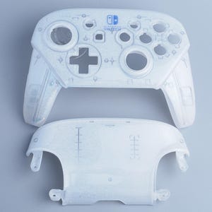 Switch Pro Controller / Shells ~ Skeleton / Sparkle ~ Custom Painted Shells for Official Nintendo Pro Controllers