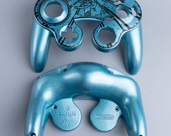 GameCube Custom Controller Shells ~ The Wind Waker / Zelda ~ Custom Painted Shells for OEM Gamecube Controllers