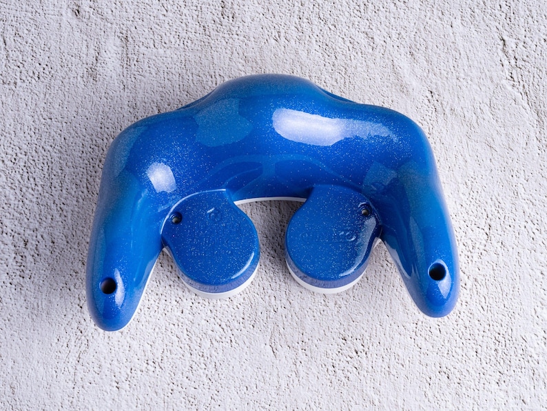 Bottom Shell for GameCube Controller ~ Custom Painted GameCube Controller Sparkle Blue