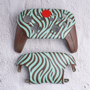 Mint Zebra - Nintendo Switch Custom Controller Shells