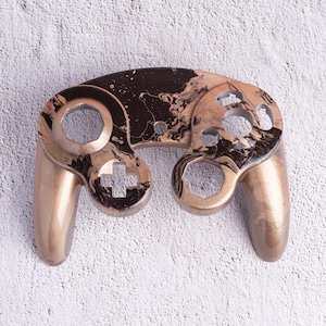 GameCube Top Shell - Bronze Marble (Glossy)