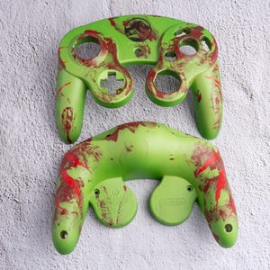 Jurassic Park - Carcasas de control de GameCube personalizadas y pintadas