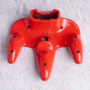 Rot (glänzend) - nur Unterschale - Individuell bemalte Nintendo 64 Controller Schals