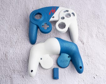 Bowser Junior "M" - Custom Painted GameCube Controller Shells