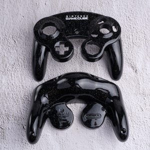 Galaxy Black - Custom Painted GameCube Controller Shells
