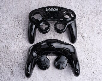 Galaxy Black - Gusci per controller GameCube verniciati personalizzati
