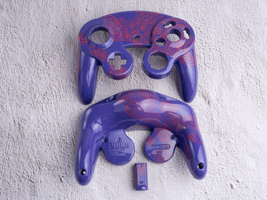 Toxic Controller Toxic Purple - Custom Painted Gamecube Controller Shells - Etsy