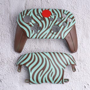 Mint Zebra - Carcasas personalizadas para el mando de Nintendo Switch