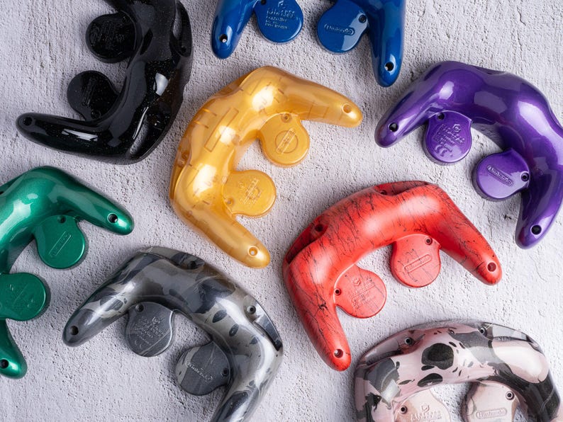 Bottom Shell for GameCube Controller ~ Custom Painted GameCube Controller image 1