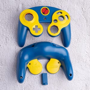 MegaMan Battle Network - Carcasas de control de GameCube personalizadas y pintadas