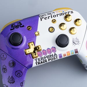 Switch Pro Controller / Shells ~ Majora&#39;s Mask / The Legend of Zelda ~ Custom Painted Controller, Official Nintendo ProCon