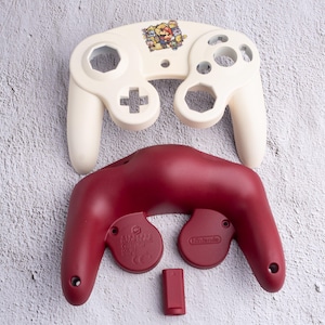 Paper Mario - Carcasas de control de GameCube personalizadas y pintadas