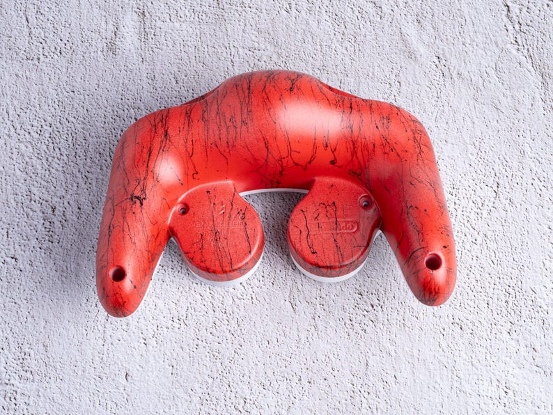 Bottom Shell for GameCube Controller ~ Custom Painted GameCube Controller Red