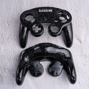 Galaxy Black - Individuell bemalte GameCube Controller Gehäuse